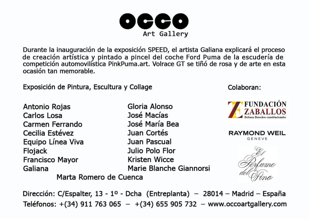 OCCO ART GALLERY SPEED 2